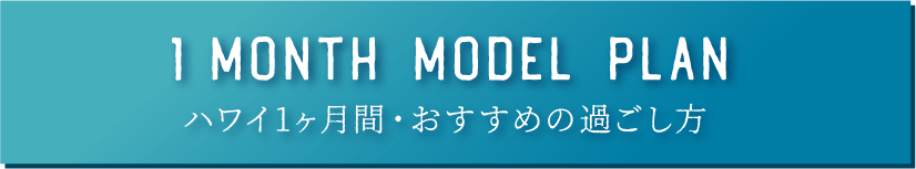 ハワイ1ヶ月間・おすすめの過ごし方